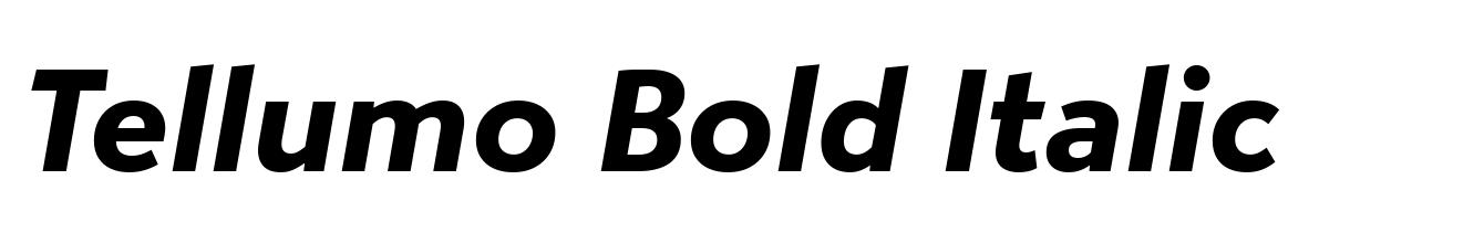 Tellumo Bold Italic